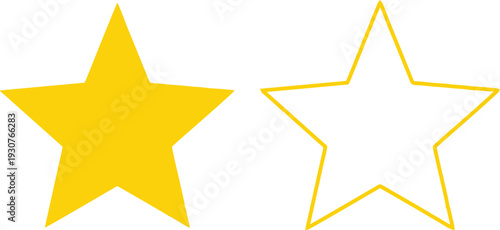 Shiny 3d gold star icon on white background, a glossy golden vector illustration of a success award symbol and decorative rating element