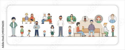 Family Portrait of Happy Parents Giving Their Children Piggyback Rides, Capturing Love, 
Laughter, and Beautiful Togetherness in Nature