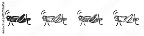 Sketch grasshopper icon design set