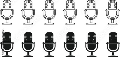 Adorable domestic pets collection featuring various cat and dog characters in minimalist black and white line art vector style.