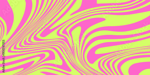 Swirl Spiral Psychedelic Pattern. Abstract Groovy Vector Background. Fun Twirl Spiral Bg