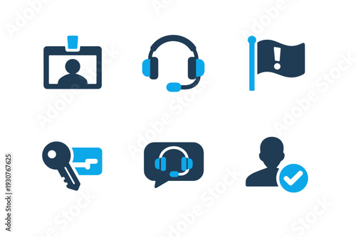 Generation report scalable override supervisor vector image icon labels communication no request
