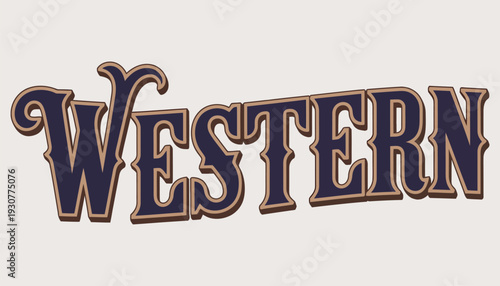 western, vintage editable text effect with retro ornament style for sheriff, outlaw, deputy, bandit, marshal, and gunslinger rank titles, rustic design.