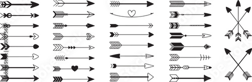 Set of 40 arrow icons vector