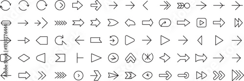 Set of 40 navigation icons vector