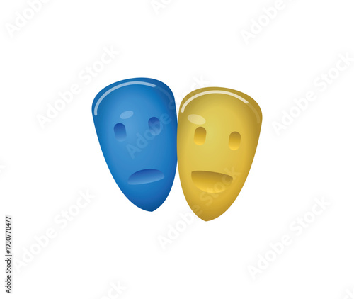 Sad Faces Illustration