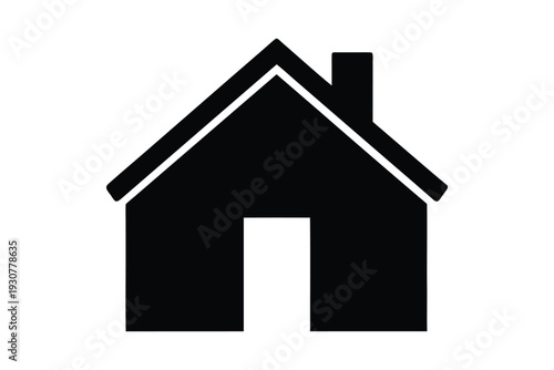 Home icon. House symbol