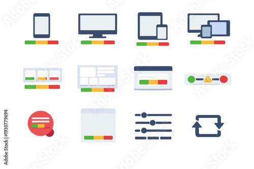 Layout ui vector icons icon floating density view sheet usage reset flat