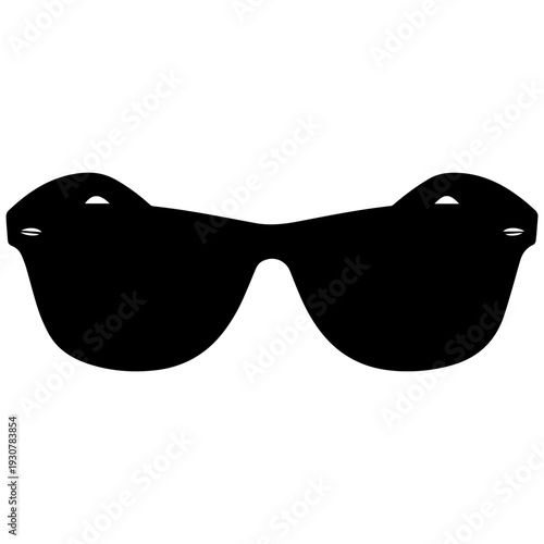 Black sunglasses isolated on white background fashion accessory eyewear style
