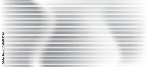 Transparent corrugated plastic ribbed glass background with abstract line patterns. 3D gradient light effects for retail windows or architectural panels. Vintage chrome reflections or polycarbonate.