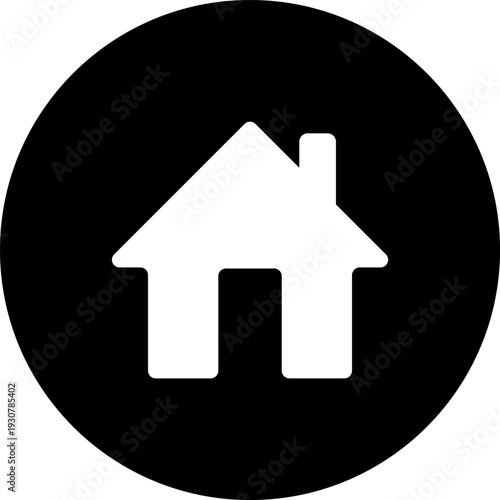 Home icon for apps and websites, house web icon set, main page navigation button UI symbol on transparent background. House icon vector, PNG or JPEG