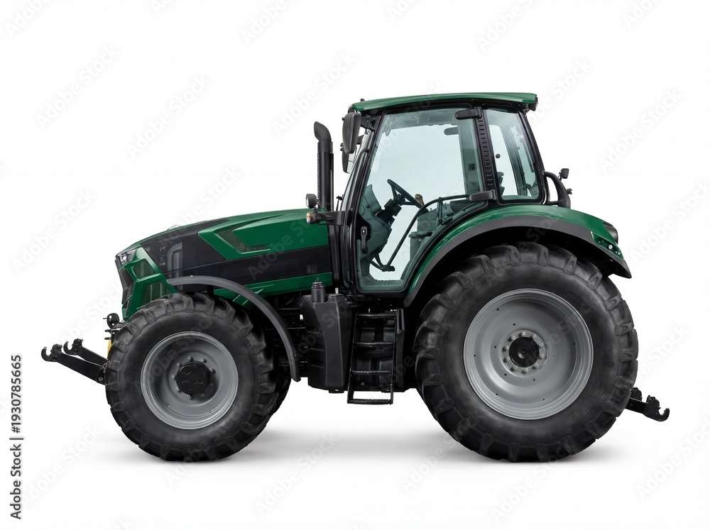 Obraz premium Agricultural tractor, fully captured, white background, bright and professional photography, no logo.