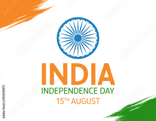 Celebrating india investment day with national flag and text