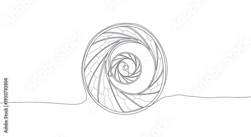 Ball of Twine or Yarn Illustration.
