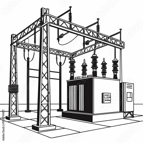Voltage electrical substation equipment transformer