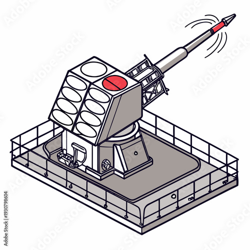 Naval combat platform missile firing military equipment