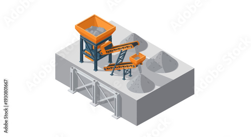 Industrial facility with equipment and storage tanks.