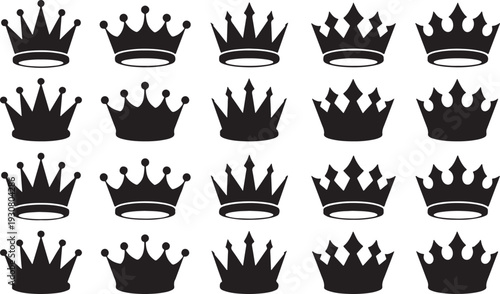 crown, royal, monarchy, king, queen, symbol, heraldry, regal, crest, emblem, royalty, icon, silhouette, black, white, isolated, design, graphic, illustration, medieval, power, authority, treasure, lux