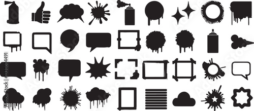 spray paint, splatter, drip, ink, paint splash, grunge, graffiti, abstract, stain, drop, liquid, art, design, element, graphic, shape, speech bubble, chat bubble, dialogue, comic, thought bubble, expl