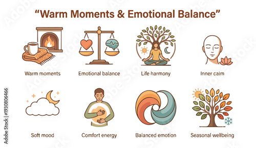 Warm moments and emotional balance for a peaceful life