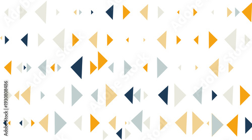 Colorful colourful modern minimalist mid century neo geometric mosaic triangle bauhaus style memphis seamless pattern abstract vector illustration