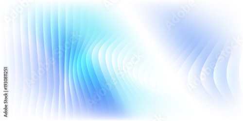 Vector vertical blue light bar pattern background with glowing cyan center, creating  vector pulse motion art
