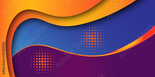 Professional colorful business design layout template or corporate banner design. Magazine cover, publishing and print presentation. Abstract vector background.