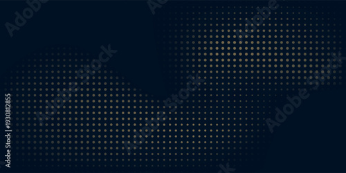 Top Dots digital wave of particles. Futuristic point wave. Technology background vector. motion surface