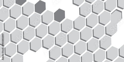 Hexagon vector texture. Abstract black Hexagon Geometric retro halftone tech overlay. border