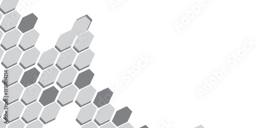 Hexagon vector texture. Abstract black Hexagon Geometric retro halftone tech overlay. border