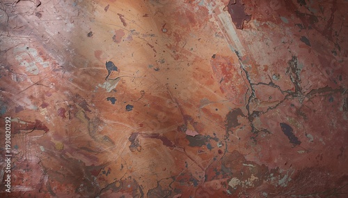 Rustic Wall Surface With Texture and Color Variations in an Old Building Duri...