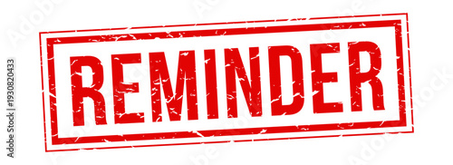 Reminder stamp imprint