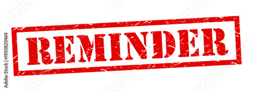 Reminder stamp imprint