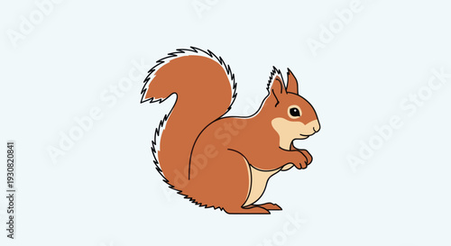 Illustration of a cartoon squirrel character.