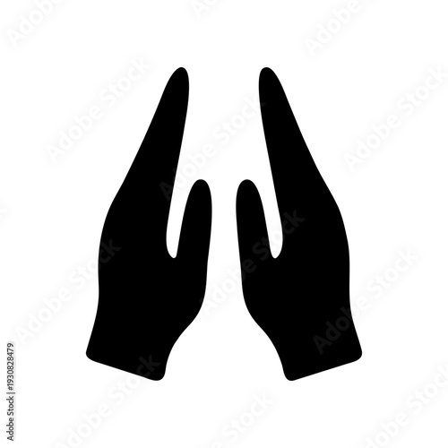 Two hands forming a peace sign gesture against a plain background