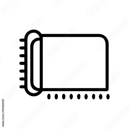 A simple icon representing a memory card or storage device with a connector