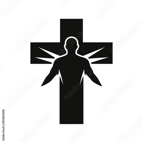 Faith Silhouette Line Icon