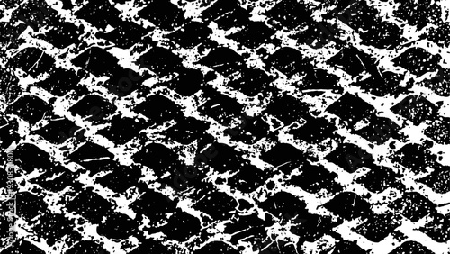 Grunge snake skin texture pattern with distressed cracked surface background