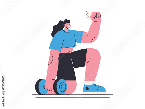 Woman Riding Electric Unicycle Outdoors Freely