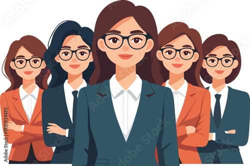 business, squadra, persone, uomo, donna, gruppi, uomini d'affari, uffici, lavoro d'equipe, addicersi a, lavoro, persona, partenariato, vettoriale, avatar, di successo, successo, sorriso, illustrazione