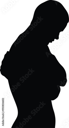  woman silhouette love myself