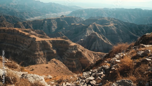 Mountain View Showing Rocky Cliffs and Valleys During Daytime Near an Undevel...