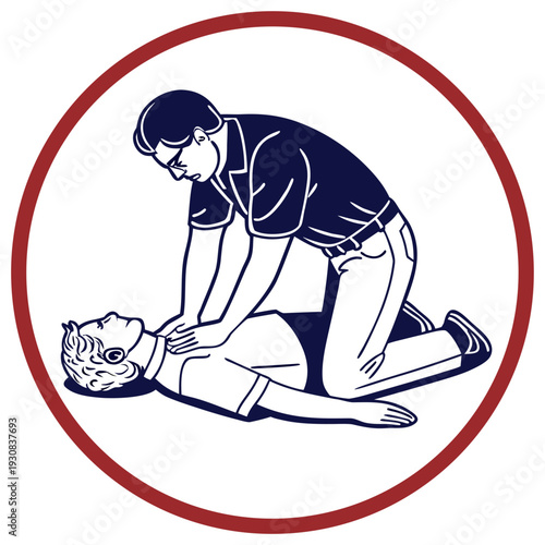 Person performing cpr on another person