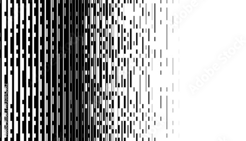Abstract Monochrome Halftone Line Patterns with Vertical Gradient and Motion Effect. Easily recoloured at your discretion. Editable graphic resource. EPS10 