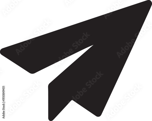Paper Airplane Icon – Message Sending and Sharing Symbol