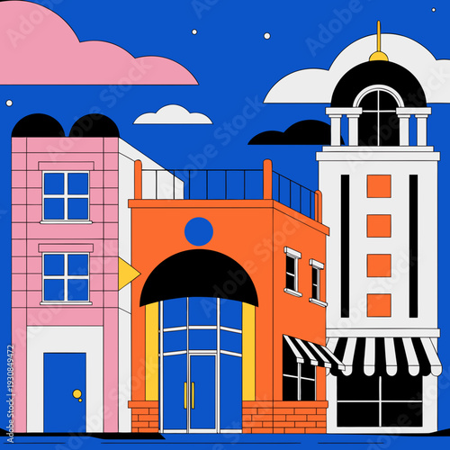 greek island building