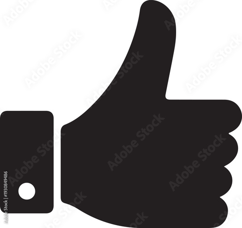 Thumbs Up Icon – Approval and Positive Feedback Symbol