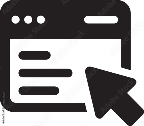 Web Browser Icon – Internet and Digital Interaction Symbol