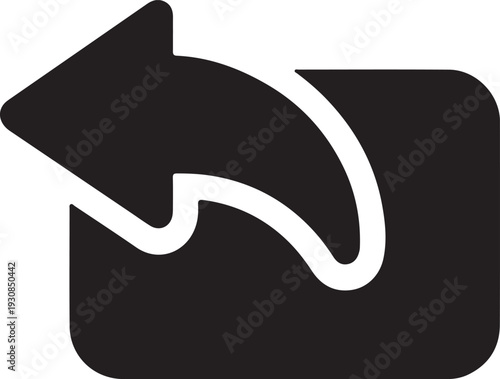 Share Icon – Reply and Content Transfer Symbol