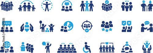 People Icons Diversity Inclusion Community diverse